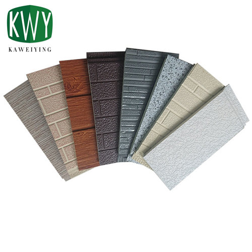 Brown Sand Roll Earthy Yellow PU Sandwich Wall Panel