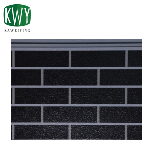 Gray Brick&White Seam PU Sandwich Wall Panel