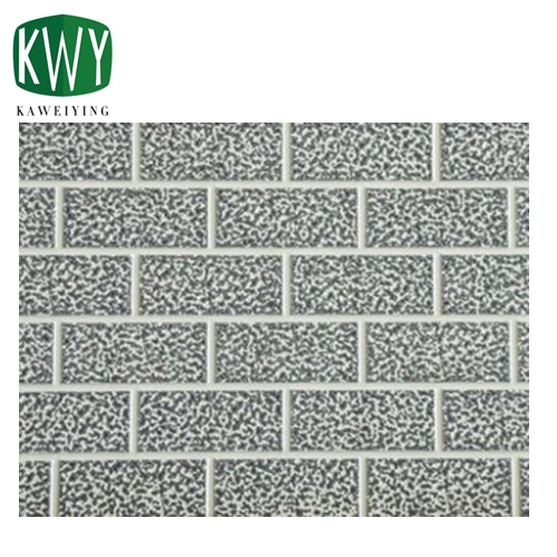Angel White Roll Ancient Wall Gray PU Sandwich Wall Panel