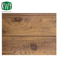 Yellow Teak Straight Groove Wood Grain PU Sandwich Wall Panel