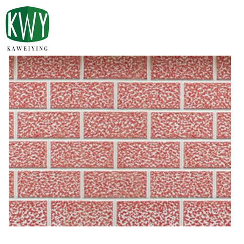 Angel White Roll Reticulated Red PU Sandwich Wall Panel