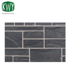 Three color Bluestone brick PU Sandwich Wall Panel