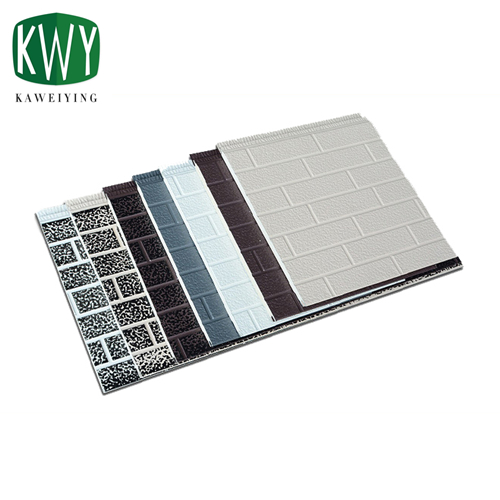 Gray Roll Angle White PU Sandwich Wall Panel