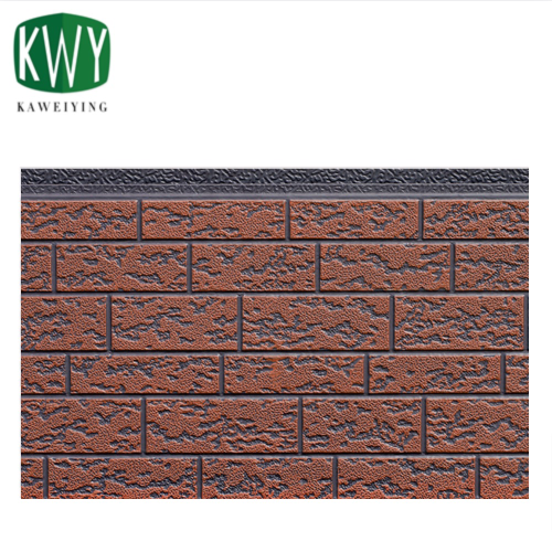 Ancient Wall Gray Roll Orange Red Rough-Grained Brick PU Sandwich Wall Panel