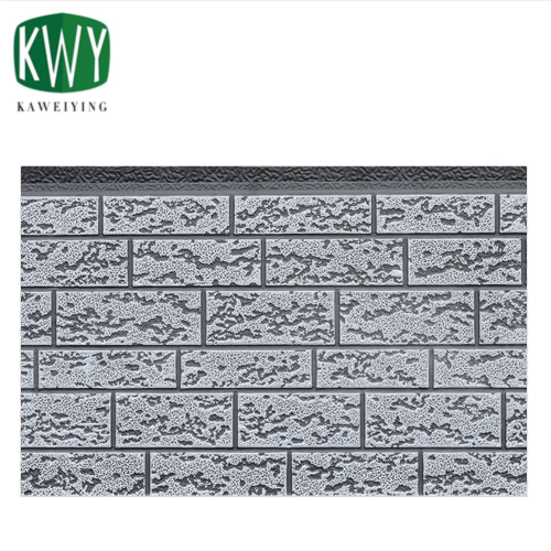 Ancient Wall Gray Roll White Rough-Grained Brick PU Sandwich Wall Panel