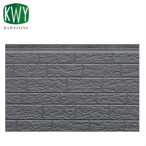Ancient Wall Gray Rough-Grained Brick PU Sandwich Wall Panel
