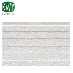 Angle White Rough-Grained Brick PU Sandwich Wall Panel
