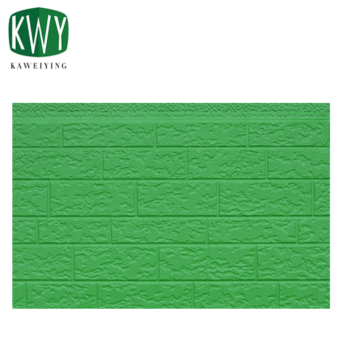 Army Green Rough-Grained Brick PU Sandwich Wall Panel