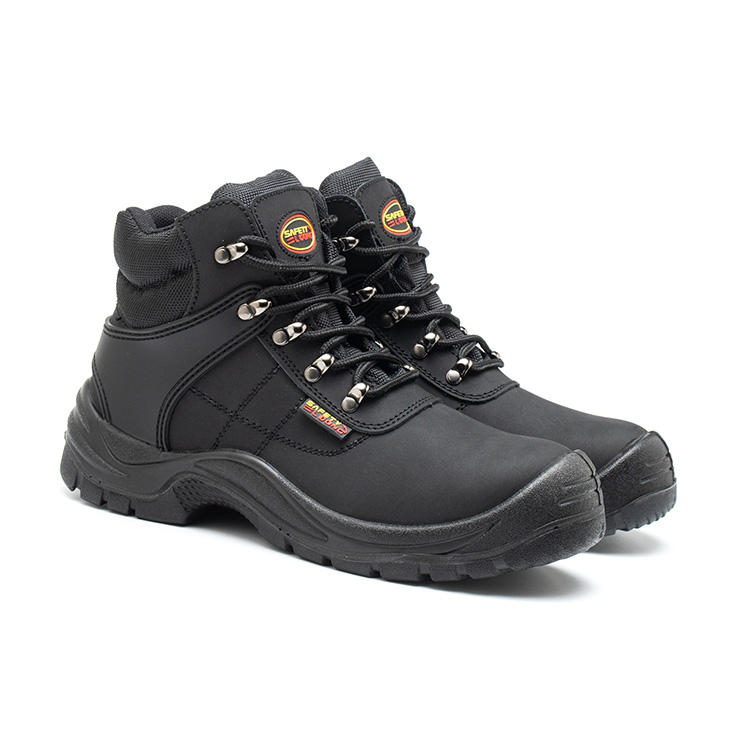 Men Nubuck Leather PU Outsole Safety Shoes