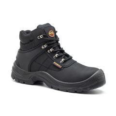 Men Nubuck Leather PU Outsole Safety Shoes