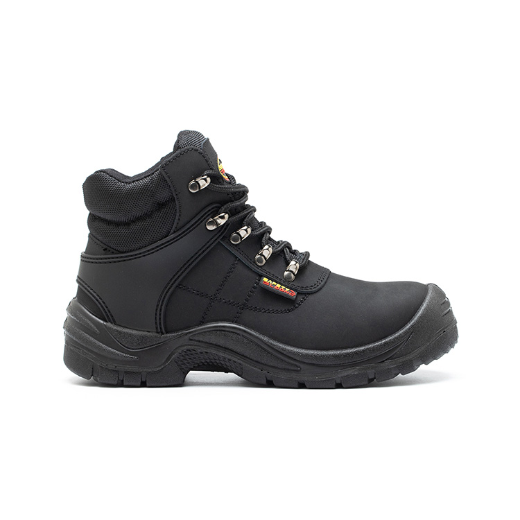 Men Nubuck Leather PU Outsole Safety Shoes