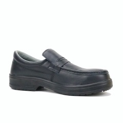 Non Lace Elegant Decent Design Geniune Leather Official Use Safety Shoes
