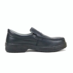 Non Lace Elegant Decent Design Geniune Leather Official Use Safety Shoes