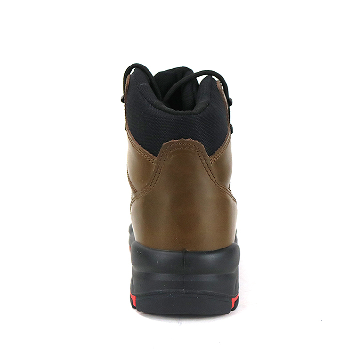 High Quality Crazy Horse PU/Rubber Mid Cut Safety Shoes