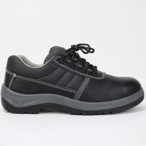 Low Cut Black Construction Safety Shoes,PU Injection Sole Shoes