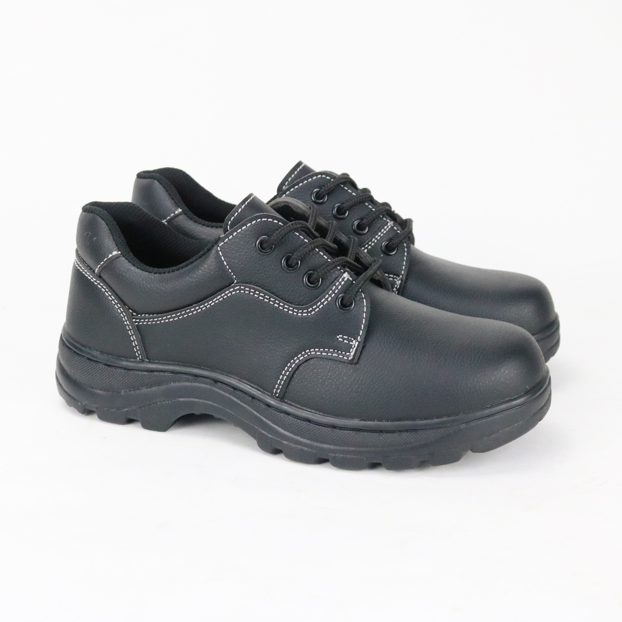 Rubber Outsole Co Leather Safety Shoes