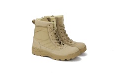 High Ankle Microfiber Leather Desert Safety Boots