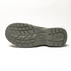 Steel Toe Cow Leather PU Injection Construction Safety Shoes