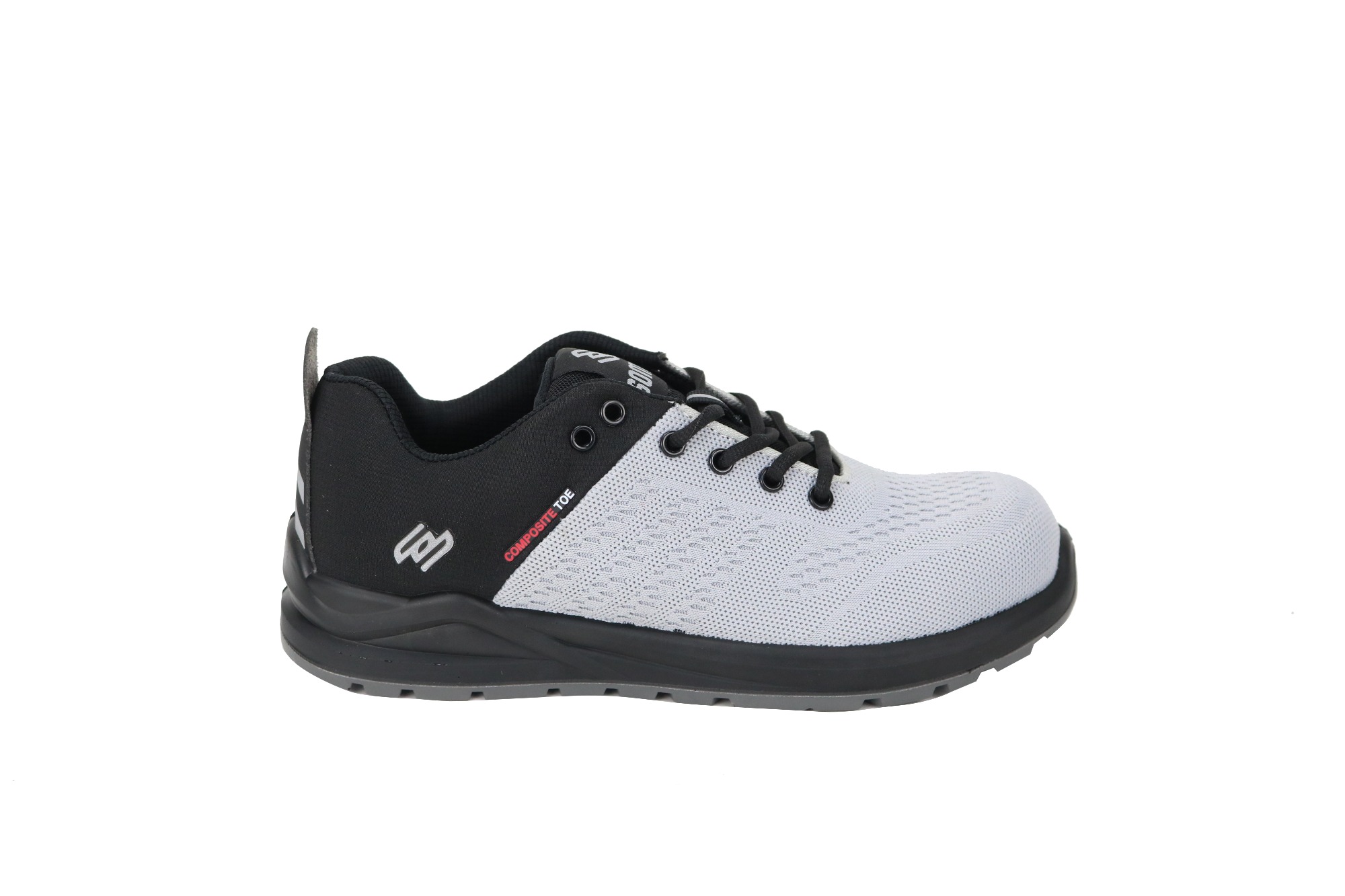 New Trend Sports Style Fly Knit Fabric Safety Shoe,PU Injection Sole Shoes