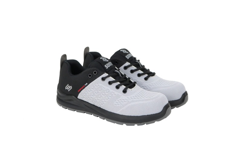 New Trend Sports Style Fly Knit Fabric Safety Shoe