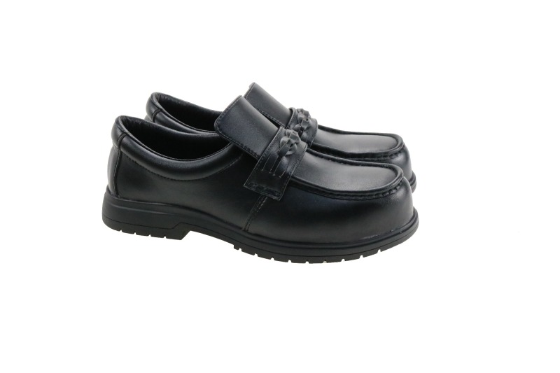Full Grain Genuine Leather Office Use Woman Safety Shoes