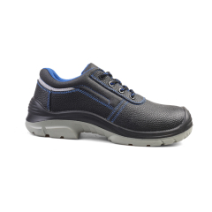 Embossed Cow Leather Low Cut Safety Shoes