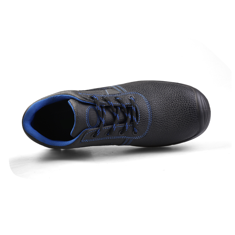 Embossed Cow Leather Low Cut Safety Shoes