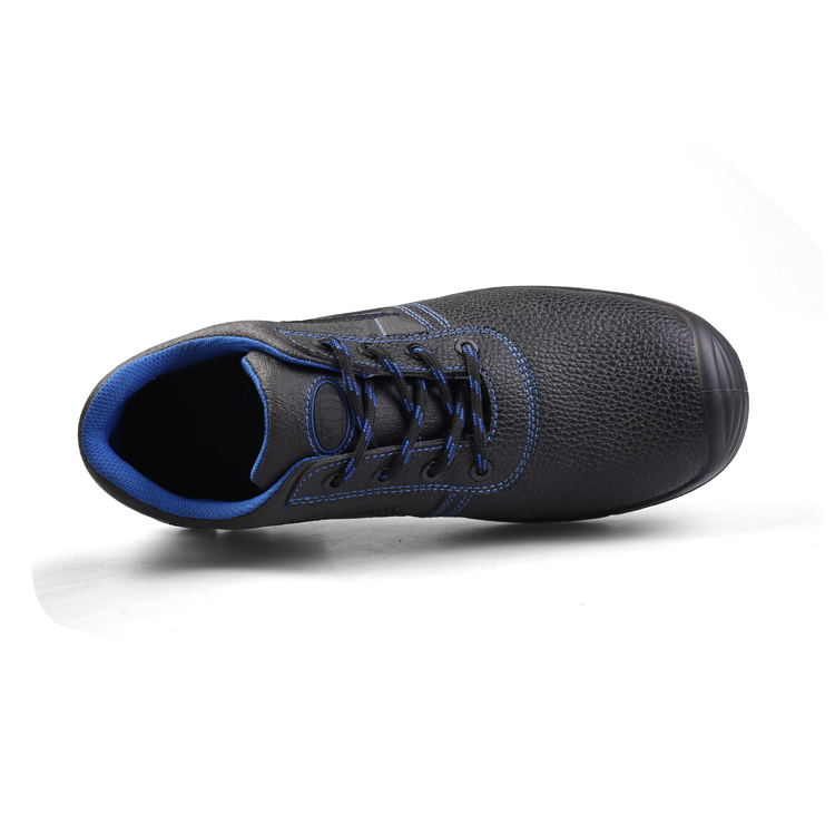 Embossed Cow Leather Low Cut Safety Shoes