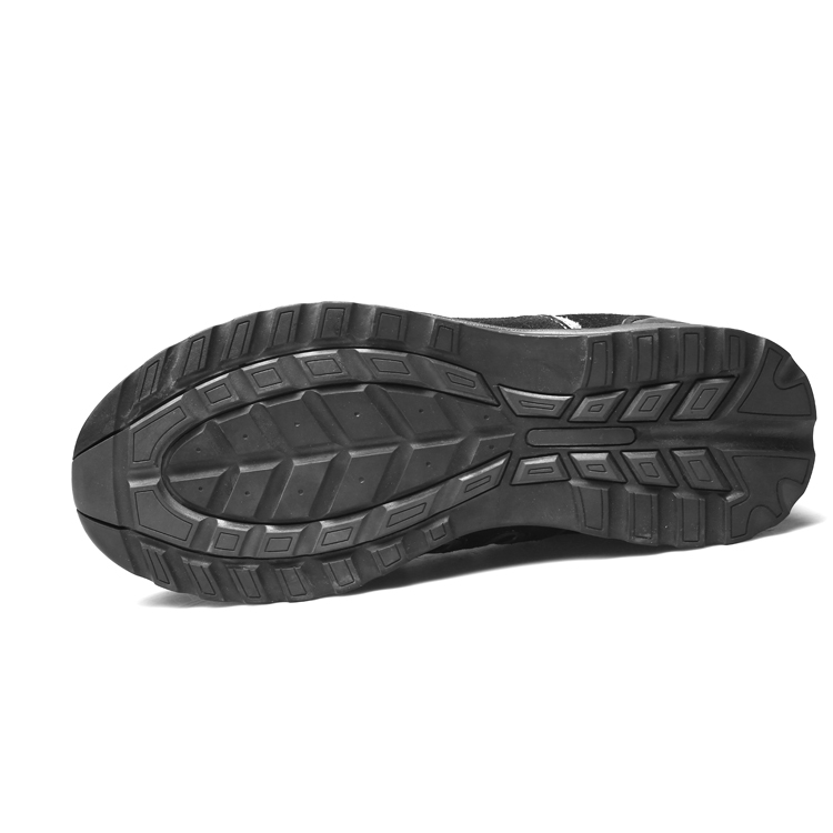 Classic Low Cut Black Cow Leather Safety Shoes