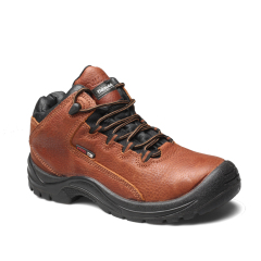 Mid Cut Cow Leather PU Outsole Safety Shoes