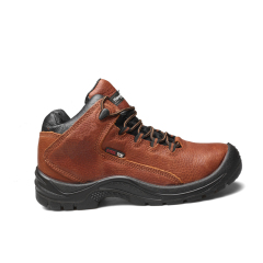 Mid Cut Cow Leather PU Outsole Safety Shoes