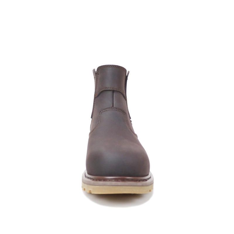 Mid Cut Crazy Horse Leather Goodyear Welt Construciton Safety Boots