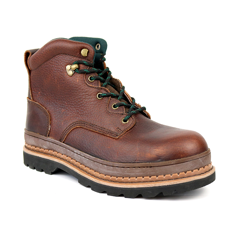 Wholesale Retro Style Full Grain Cow Leather Safety Boots