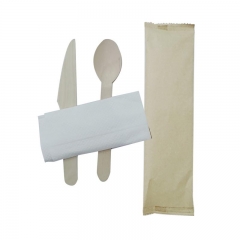 Airline Eco Friendly Biodegradable Wooden Cutlery Set