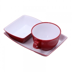 Airline Reusable Plastic Catering SAN Rotable Tableware