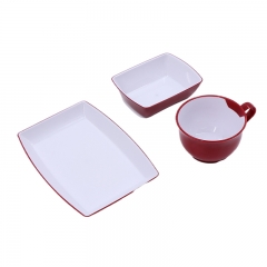 Airline Reusable Plastic Catering SAN Rotable Tableware