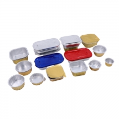 Airline Catering Aluminium Foil Container With PET Lid