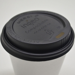 Eco Friendly Disposable Biodegradable CPLA Coffee Cup Lid