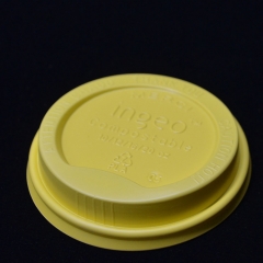 Eco Friendly Disposable Biodegradable CPLA Coffee Cup Lid