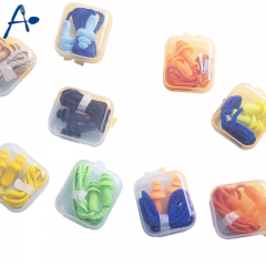 Airline Reusable Soft Foam Soundproof Ear Plug with cord