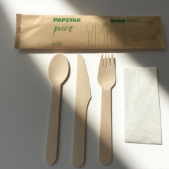 Airline Eco Friendly Biodegradable Wooden Cutlery Set