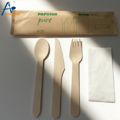 可降解木质刀叉勺套装