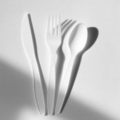 Airline Biodegradable Composatable Cornstarch Fork Spoon & Knife set