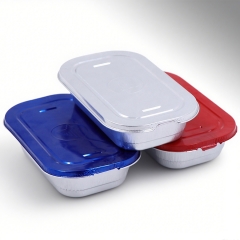 Disposable Heating Pans Trays Aluminium Foil Container With Lid