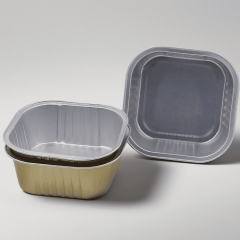 Round Shape Aluminium Foil Container With Designed Bottom