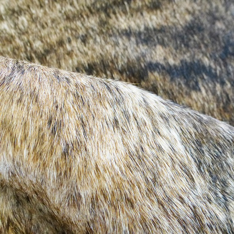 Brindel cowhides with hairon