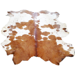 Wholesale white and brown hair on cowhides