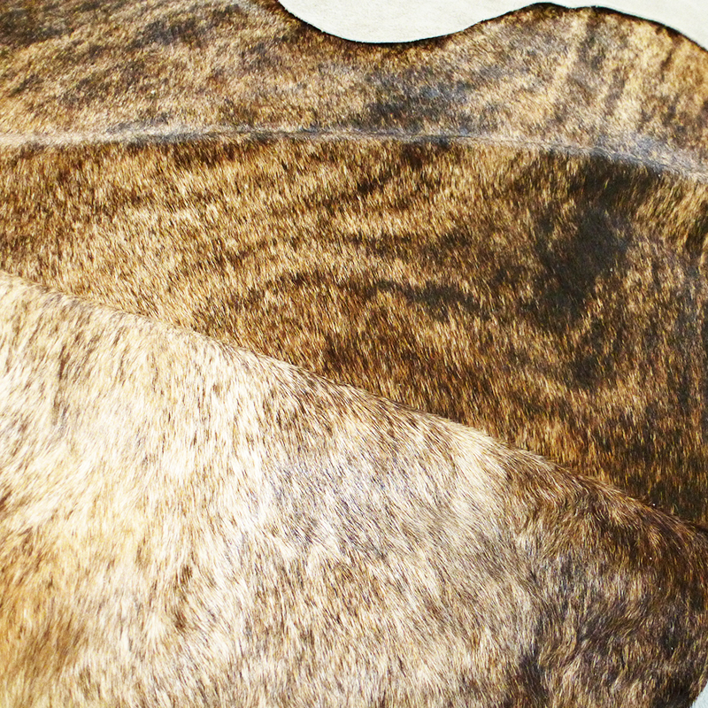 Brindel cowhides with hairon