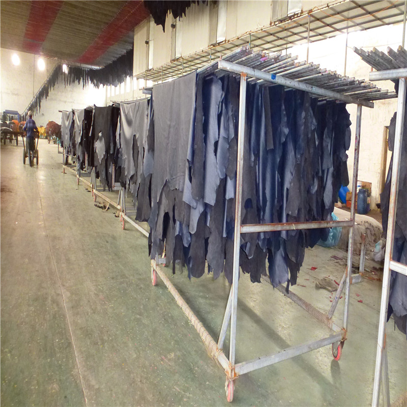 Full-grain Eco-friendly first layer natural milled cow leather