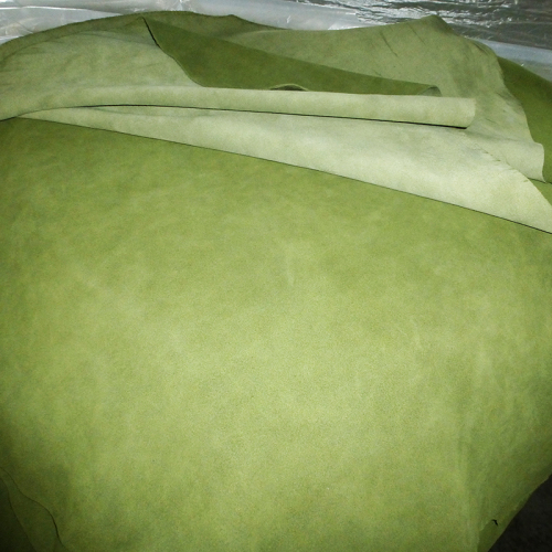 Chrome-free tanning Eco-friendly Cow split suede leather